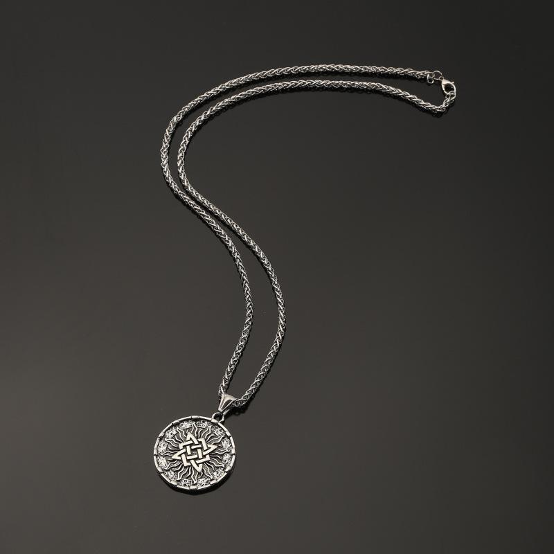 Vintage Viking Style Celtic Knot Pendant Necklace Men's Party Accessory