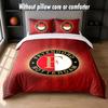 Feyenoord Design Bett Bettwäsche Set 1 Bettbezug + 2 Kissenbezüge Weich Atmungsaktiv Haushalt Bettwäsche