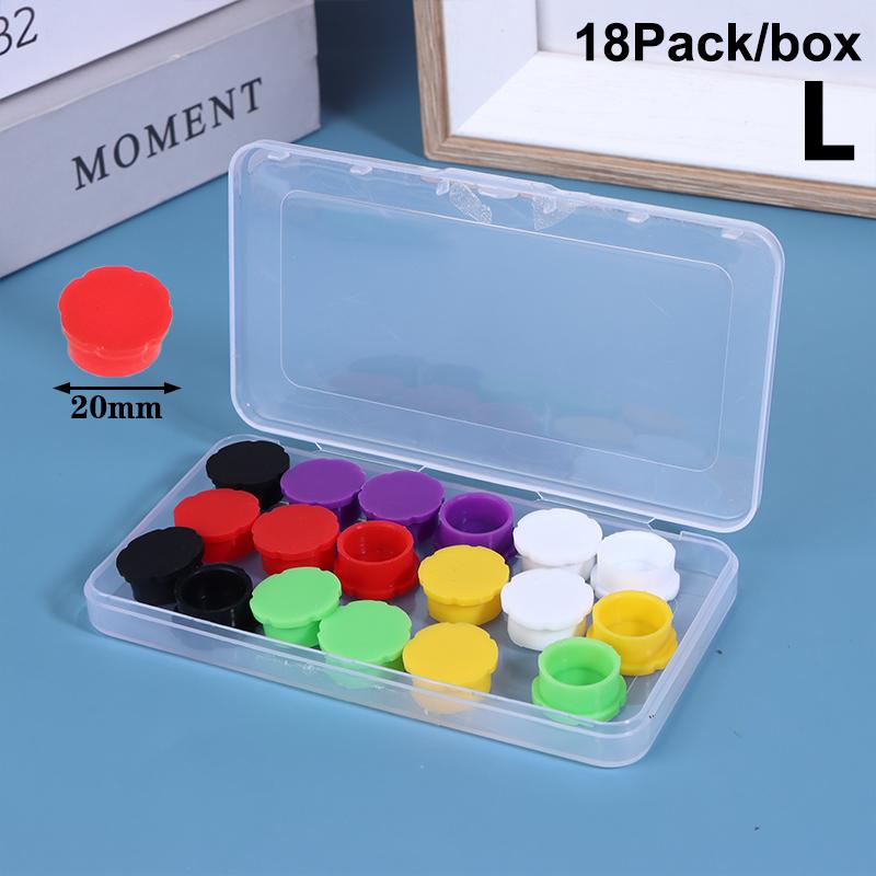 12/16/18Pcs 3/5ML Glass Vials with Protective Vial Caps Leak-Proof Dust-Resistant Lids Cover for Insulin Bottles - Flip Off Caps