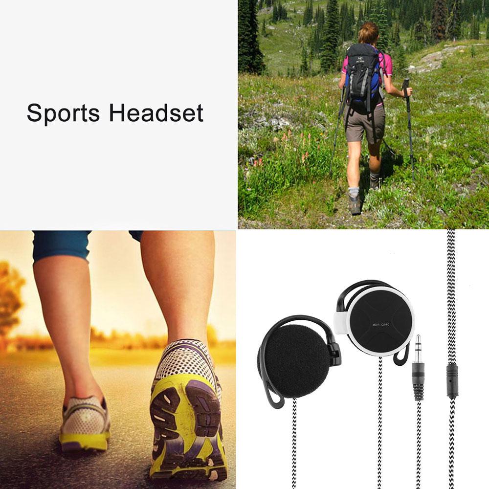 3.5mm Wired Gaming Headset On Ear Sports Headphones Ear hook Music Earphones for Smartphones Tablet Laptop Desktop PC