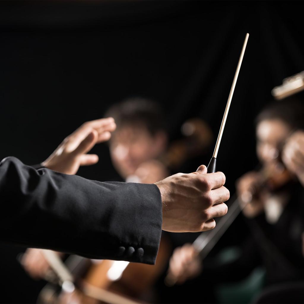 PATIKIL Music Conductor Baton Set of 4 Orchestra Batons with Resin Handle for Vocal Teachers and Music Yellow 38cm/15inch Directors,