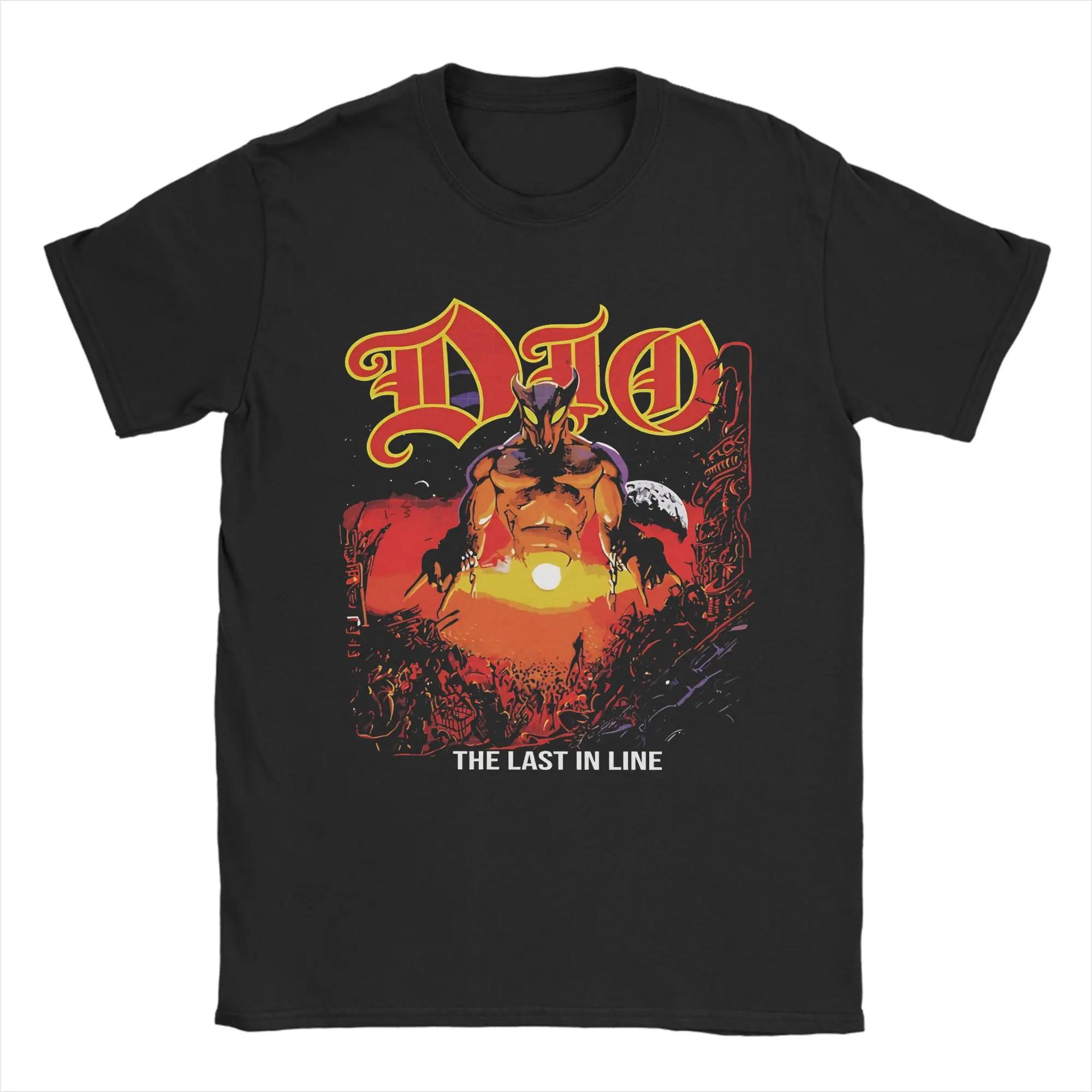 

Unisexs Womens Dio The Last in Line T Shirt Pure Cotton Graphic Print Tee Shirts Clothing Outfits 4XL