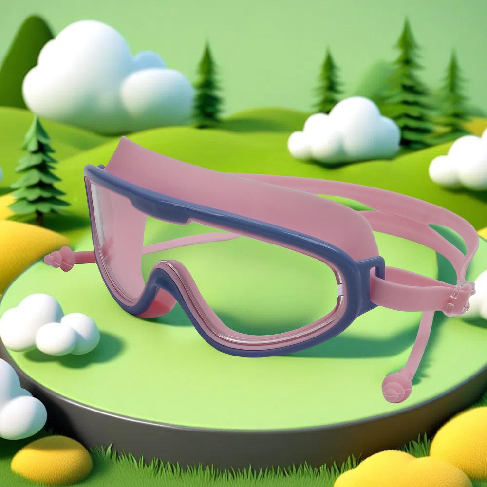 Kids' Waterproof & Fog-Proof HD Swim Goggles - Large Frame for Boys & Girls