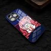 N-NIKKES Doro Phone Case For IPhone 17 Air 16 E Pro Max 15 14 13 Mini 12 Pro 11 Max Plus Black Glass Cover