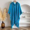 Ethnic style hooded shawl women's new pullover cloak air-conditioned room shawl fashion versatile Yunnan