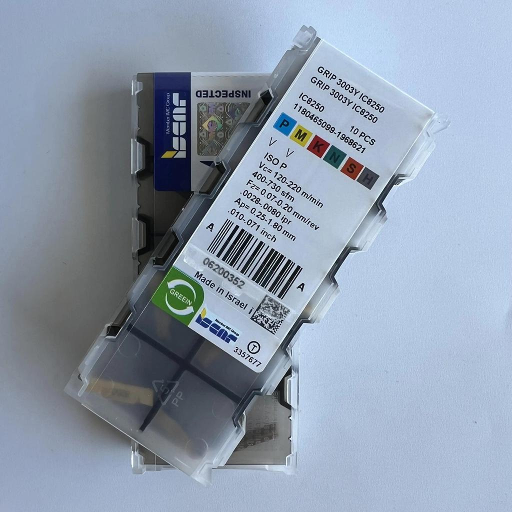 ISCAR / GRIP3003Y IC8250 /Industrial indexable carbide inserts 10 Pcs