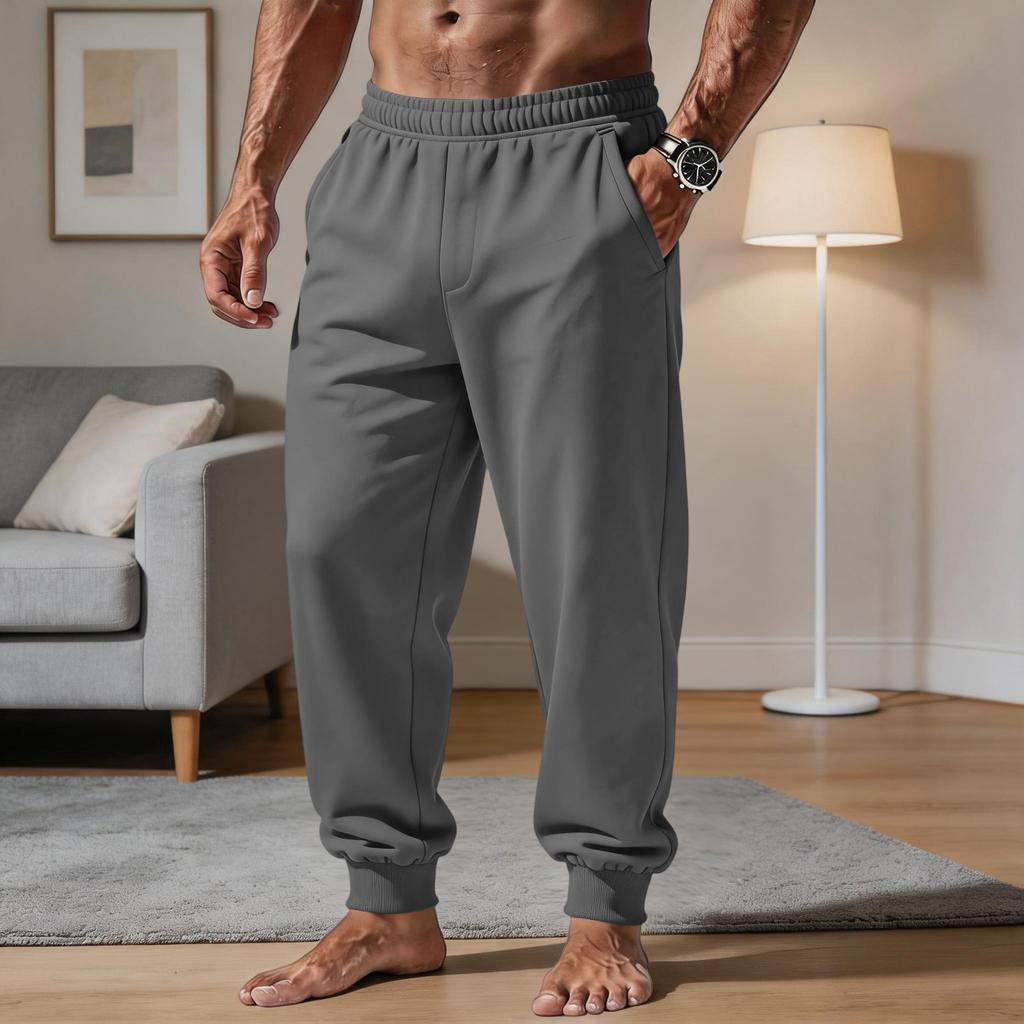 Herren Freizeithose mit lockerem Schnitt und elastischem Bund für täglichen Komfort