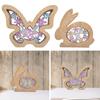 Butterflies Ornaments Decoration Gifts Carved Statue Hollow Butterfly Wood Spring Decor for Shelf Home Living Room Table Desktop