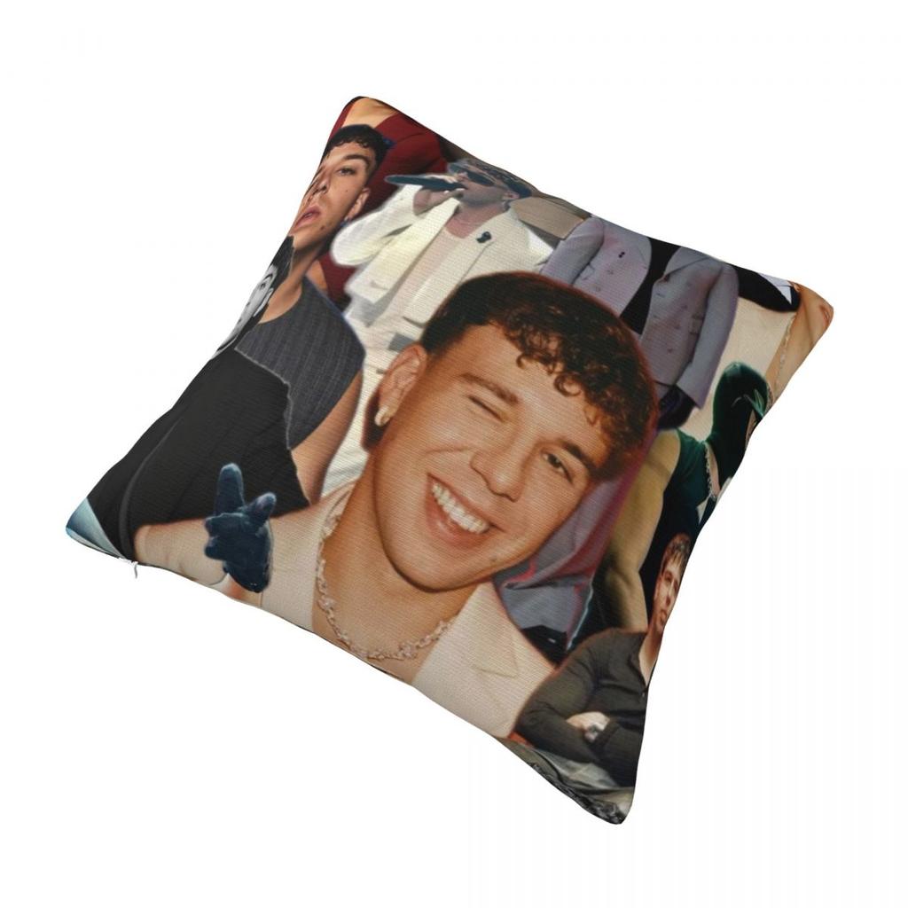 Pillow Case Rapper Quevedo Soft Pillow Cover Kawaii Cushion Cover Graphic Pillowcases For Sofa Bedroom Home Decor