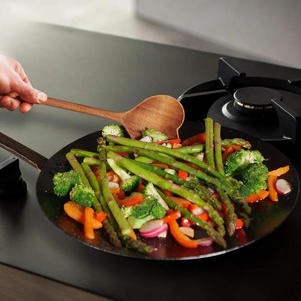 Japanese Tableware Wooden Loving Heart Spoon Kitchen Dessert Coffee Spoon Stirring Cooking Tools