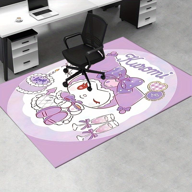 Office Rug Kuromi, Cute Anti-Slip Rug, Machine Washable for Living Room, Bedroom, Office, Multiple Sizes, Bedroom Mat, Decorative Mat, Durable Mat, Li
