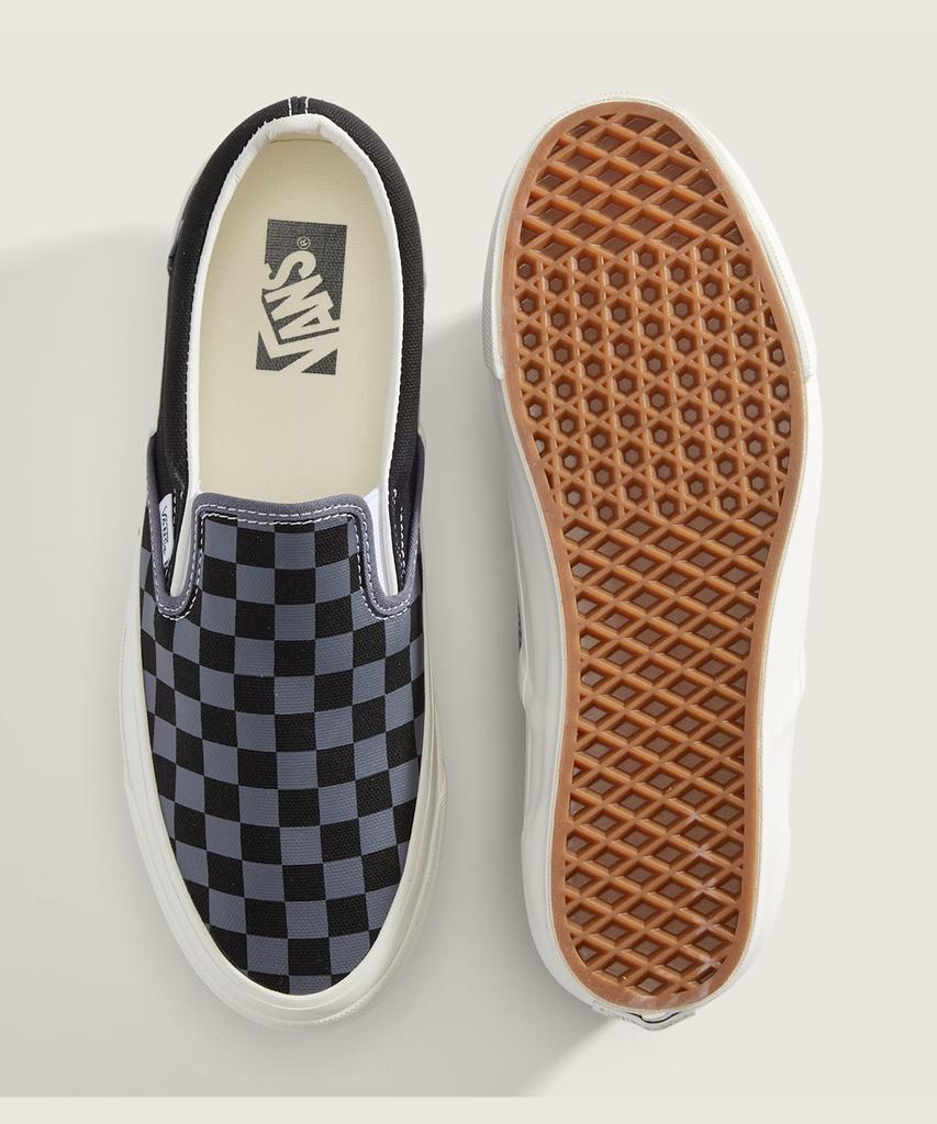 Vans Premium Classic Slip-On Lx - (Checkerboard) Steel Shadow / Vn000D9Pfsm1