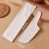 Eco-Friendly Disposable Cutlery Set: Fork, Knife, Cake Fork, Dessert Spoon, and Ice Cream Spoon.