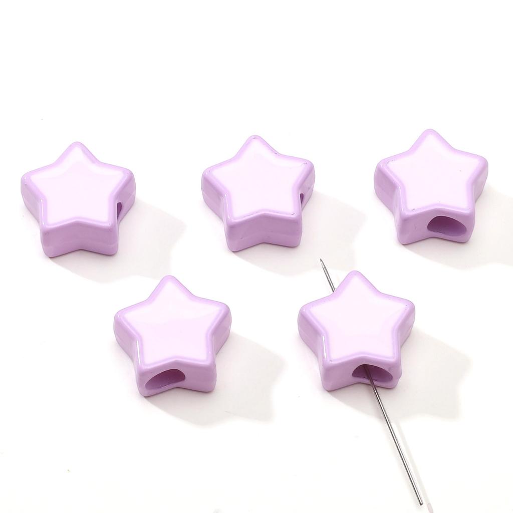 2Pcs Acrylic Pentagram Beads For DIY Necklace Bracelet Earrings Jewelry Making Craft Accessories