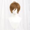 Synthetic Short Straight Cosplay Wig White Green Purple Brown Black Blue Gray Orange Red Fluffy Heat Resistant Hair Anime Wigs