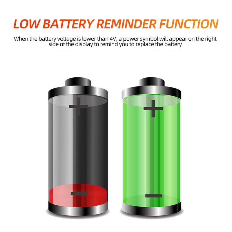 Digital Laser Tachometer RPM Meter Non-Contact Motor Lathe Speed Gauge Revolution Spin 2.5 to 999.9 RPM