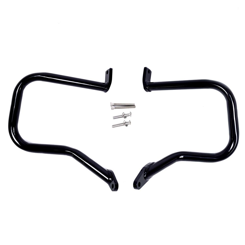 Guard Crash Bar Rear Saddlebag Guards For Harley Davidson Softail Heritage Classic Springer Deluxe FLSTN FLSTC 00-17
