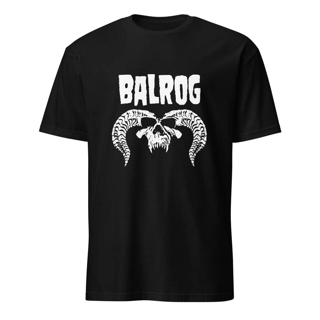 Balrog Skull Punk T Shirt Lotr Vintage Comfortable Homme Slightly Versatile Casual Breathable Soft Streetwear