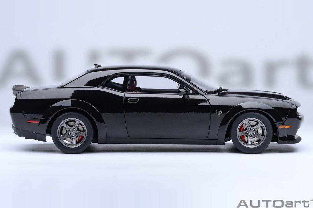 AUTOart Dodge Challenger SRT Super Stock 2023 Finished Model 71765 1/18 (Pitch Black)