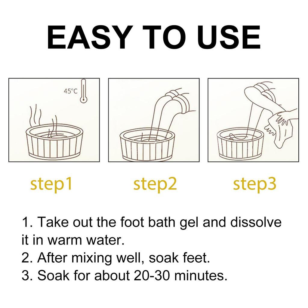 10pcs Herbal Foot Soak Gel Herbal Foot Moisturizing Cleansing Body Care Foot Soak Beads