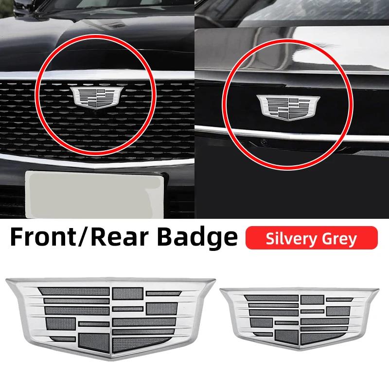 1 PZ ABS per Logo Cadillac CT4 CT5 CT6 XT4 XT5 XT6 ATS XTS Accessori Emblema Griglia Centrale Anteriore Auto Adesivo Badge Portellone Posteriore