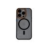 iPhone 16 Pro Max Color Block Magnetic Case for Apple 14/13/12 - Transparent, Drop-Proof, Protective Acrylic Cover