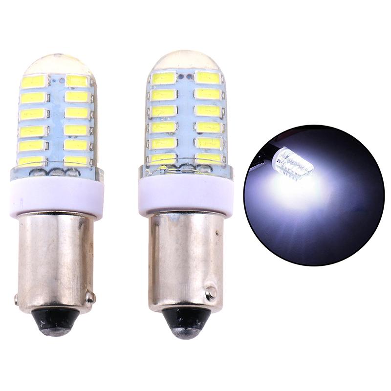 2X Ba9S T11 T4W 3014 24Smd 12V Led Car Side Light Bulbs Interior Lamps White