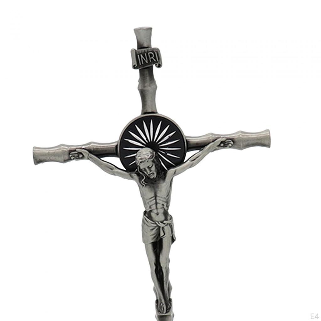 Cross Crucifix Wall Statue Figurine Tabletop Prayer Standing with