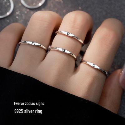 Banyan Tree S925 Silver Scorpio Constellation Adjustable Ring for Women