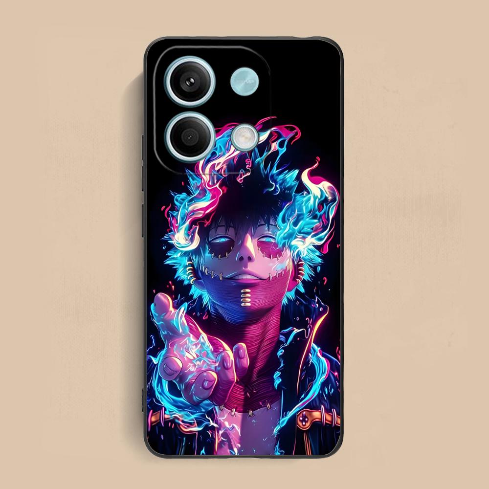 MHA Dabi Mobile Phone Case for Xiaomi Redmi Note 14 13 12 11 S Pro Plus 4G 5G Colorful Printing Cover Pretty Cellphones Luxury