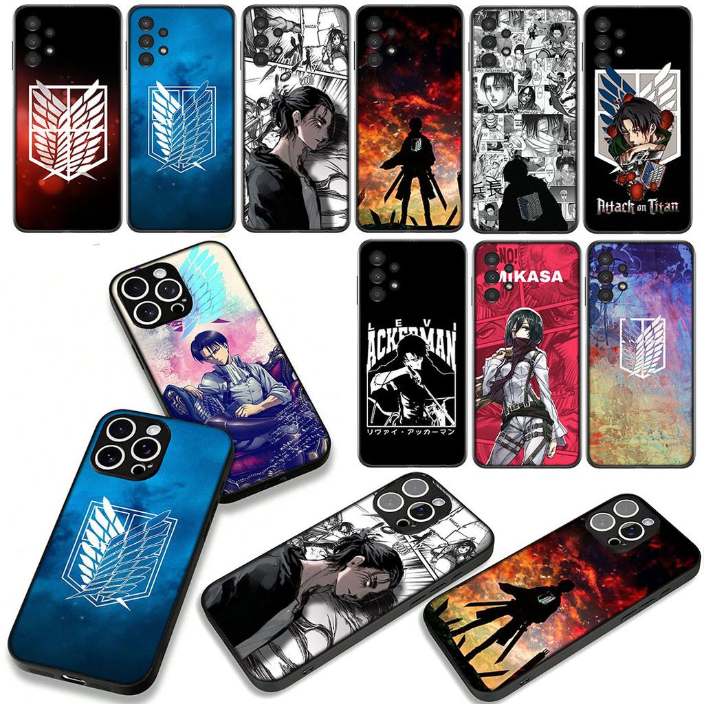 Phone Cover Levi Attacks on titan Jaeger Eren for Apple iPhone 17 16 11 Pro XS Max XR 6 7 8 Plus + 16E SE 2020 Air 5 8+ Case