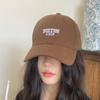 Baseball cap female spring and summer deep-topped wide-brimmed big-headed cap couple Joker tide show face small sun visor.