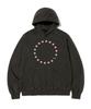 Escape From Ring Star Print Pigment Hoodie Charcoal
