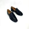 The New Style of Shoes Features A Retro Thick Heel and A Pair of Leather Shoes