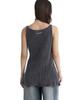 Teulimingbeodeu Washed Distressed Sleeveless Knit Top [ Gray ]