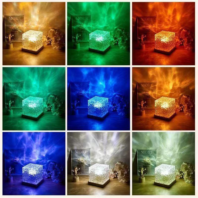 Wave Pattern Night Light Projector for Bedroom Atmosphere