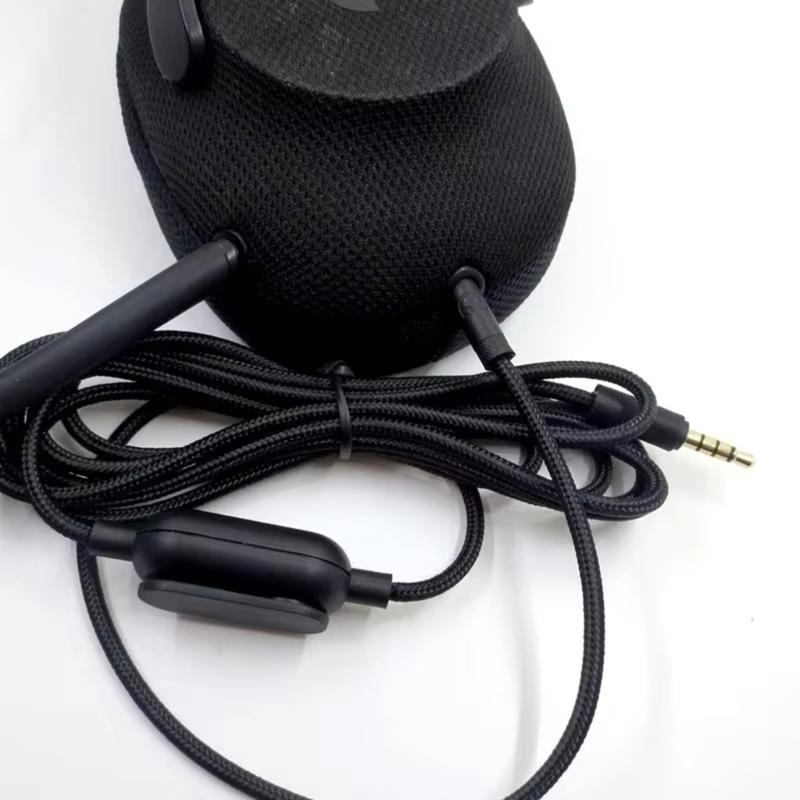 Replacement Nylons Braideds Gaming Headsets Sound Cable for GProX G433 G233 with Inline Controls