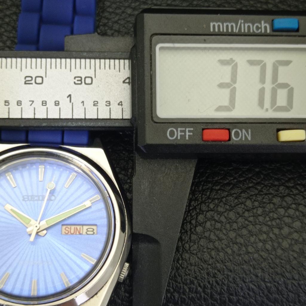 SEIKO AUTOMATIC 7009A JAPAN MENS VINTAGE BLUE COLOR DIAL WATCH a701473-5