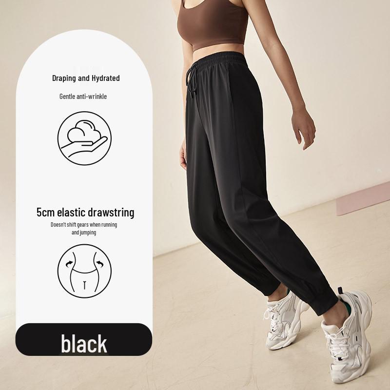 

Women s High-Intensity Loose Fit Drawstring Leggings - High Waist Elastic Sports Pants Extra Large