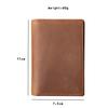 Genuine Leather Business Card Holder Men Retro Cow Leather Card Wallet for ID Credit Card