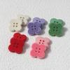 10pcs Resin Buttons Craft Buttons for Sewing DIY Crafts Children's Manual Button Painting Mixed Colors