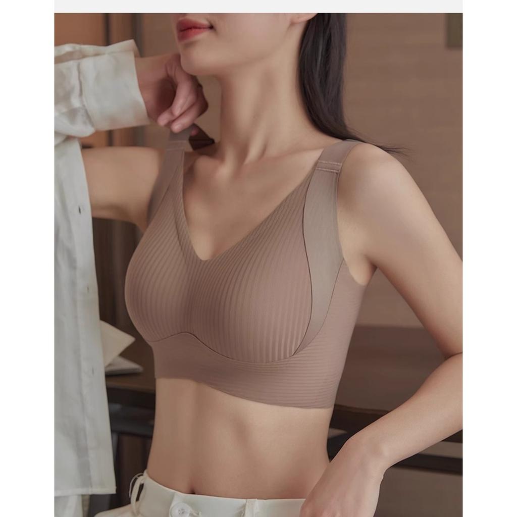 Women's New Seamless Minimizer Bra, Plus Size Adjustable Underwear, Anti-Sagging Side Support Full Coverage Smoothing Everyday Bra
