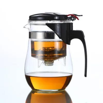 Promotion Genuine Glass Teapot Tea Kettle 500ML Detachable Tea Pot Press This Button To Filter the Tea
