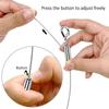 New Stainless Steel Wire Rope Adjustable Automatic Retractable Fastening Suspension Lanyard