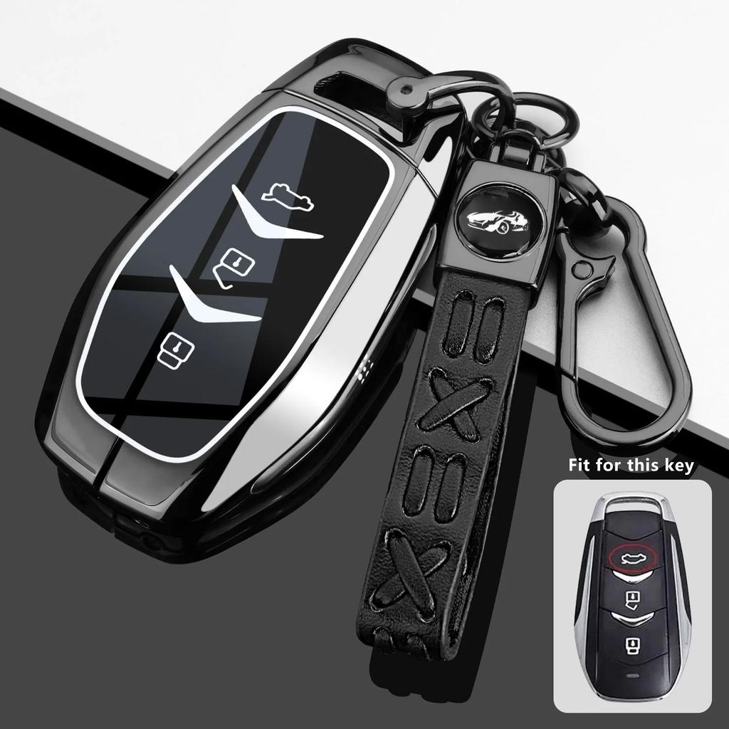 Key Case Cover for Dongfeng Fengguang Seres Evolute I-Space I-Pro Landian E5 Remote Shell Keychain Housing Holder Accessories