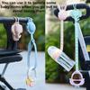 Portable Cute Toy Straps for Baby Silicone Pacifier Clips Adjustable Cup Straps for Strollers High Chair Cribs Hanging Baskets