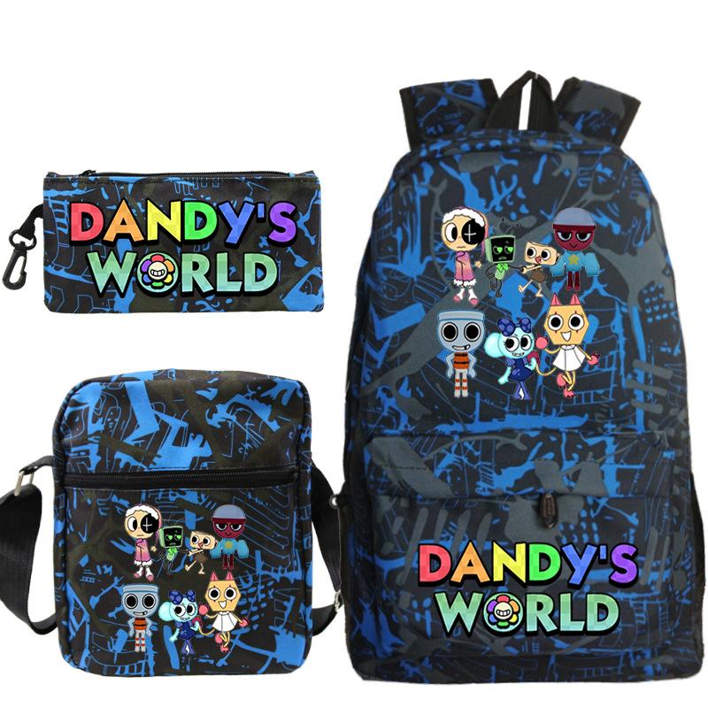 New Dandy's World Game Merchandise Cartoon Print Children's Backpack Cross-border Large-capacity Student Schoolbag
