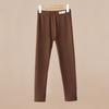 Kids' Fleece-Lined Leggings: Warm Autumn & Winter Wear for Boys and Girls - Versatile One-Piece Pants.