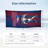 Beach Towel Crystal Palace Print Custom Name Text Soft Towel for Swimming Pool