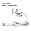 2 Stück 5V Kleine LED Vitrinenleuchten 1W Runde USB Mini-Strahler 1,5m Kabel 100-110lm LED Mini-Strahler Schrankbeleuchtung
